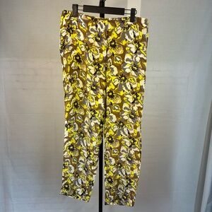 NWT S.I.L.K. 100% Silk Floral Print Pants M